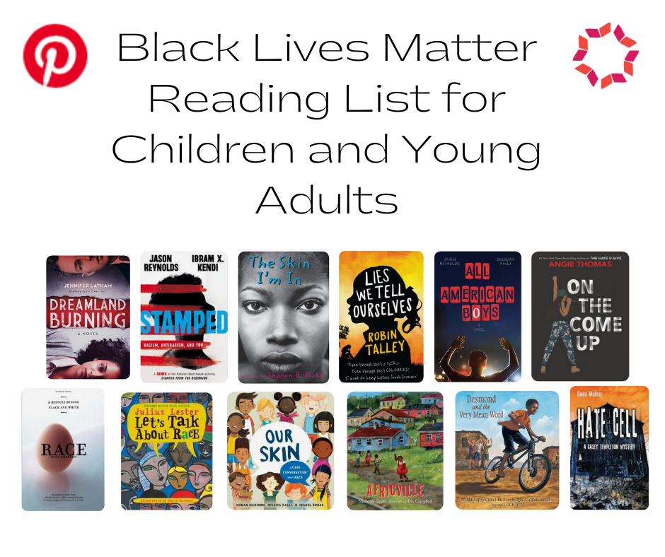 Book covers for Black Lives Matter Reading Lists for Children and Young Adults