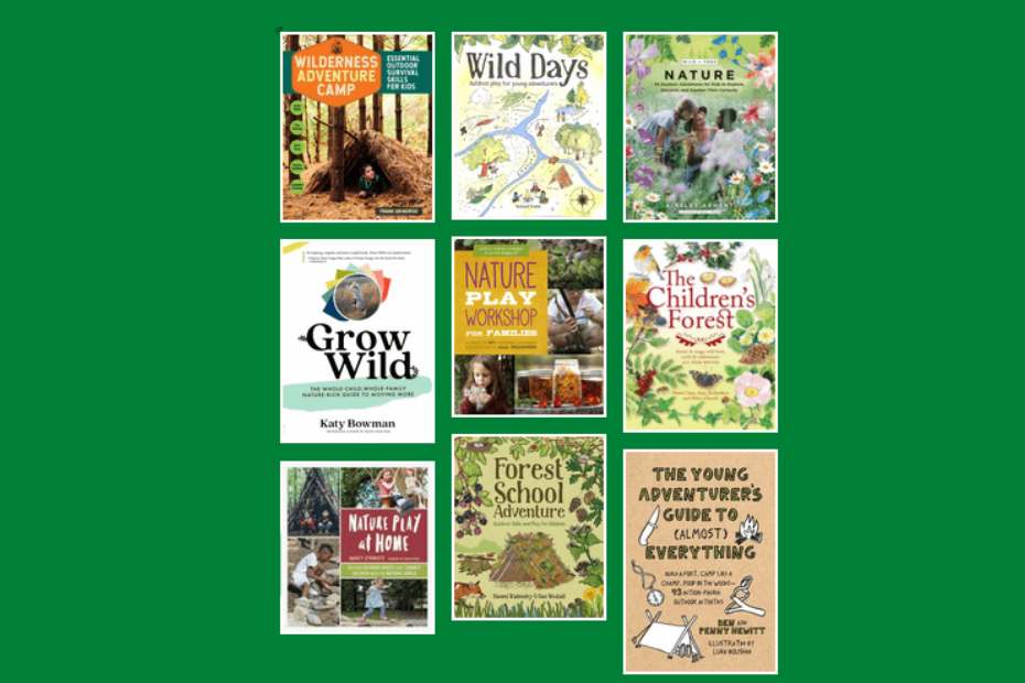collage of children's nature book covers
