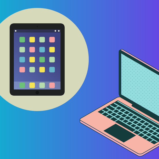 graphic of ipad and laptop computer