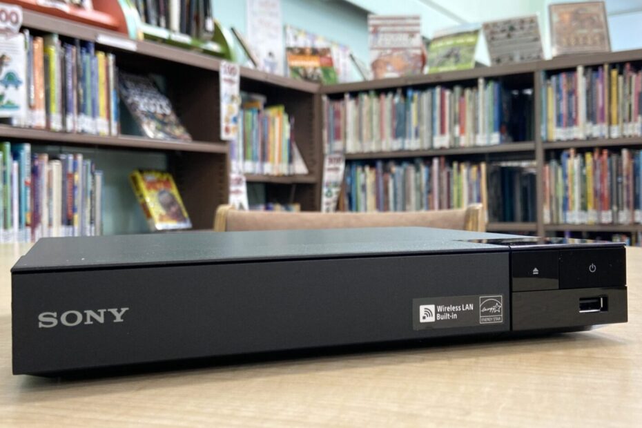 Sony Blu-Ray Player in library