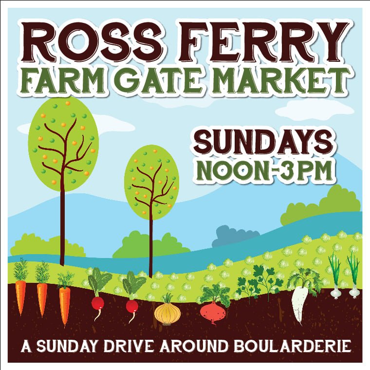 Ross Ferry Farm Gate Market. Sundays Noon to 3:00pm. A Sunday drive around Boularderie.