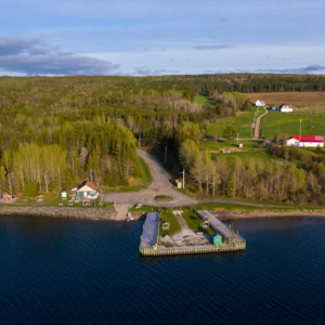Ross Ferry Marine Park Aerial view courtesy of Breton Scapes Photography